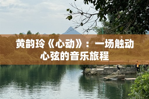 黄韵玲《心动》：一场触动心弦的音乐旅程