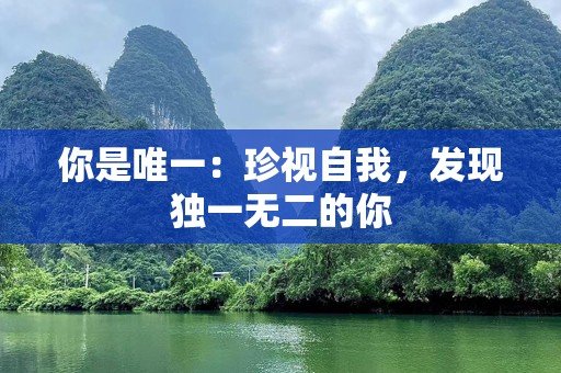你是唯一：珍视自我，发现独一无二的你