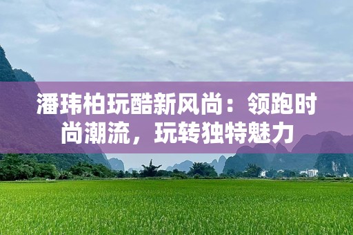 潘玮柏玩酷新风尚：领跑时尚潮流，玩转独特魅力