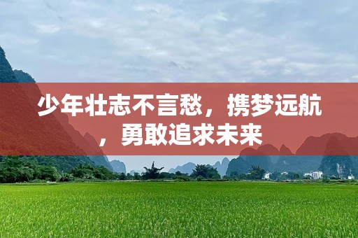 少年壮志不言愁，携梦远航，勇敢追求未来