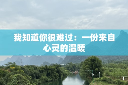 我知道你很难过：一份来自心灵的温暖