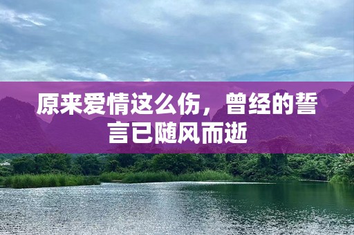 原来爱情这么伤，曾经的誓言已随风而逝