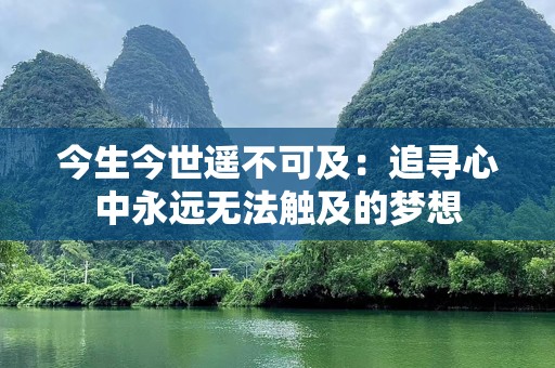 今生今世遥不可及：追寻心中永远无法触及的梦想